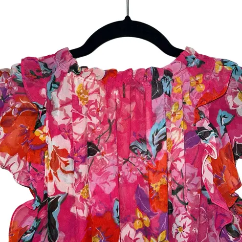 MISA Los Angeles Lilian Dress In Rose Garden Pink Floral Print