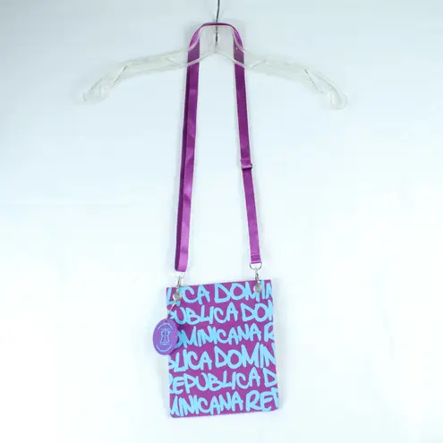 Robin Ruth Purple Dominican Republic 2 Pocket Cross Body Purse - Like NEW