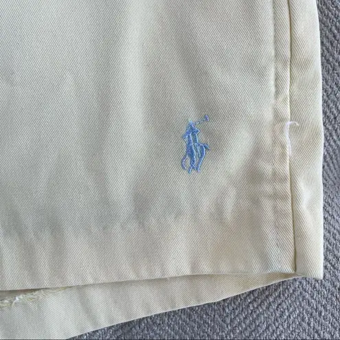 Polo Soft Yellow High Rise Ralph Lauren Shorts 30