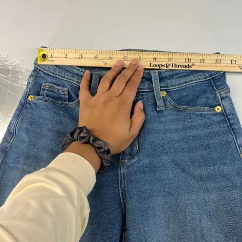 Universal Threads Universal Thread Jeans Womens 0/25R Blue Denim Cotton Highest Rise Wide Leg Crop