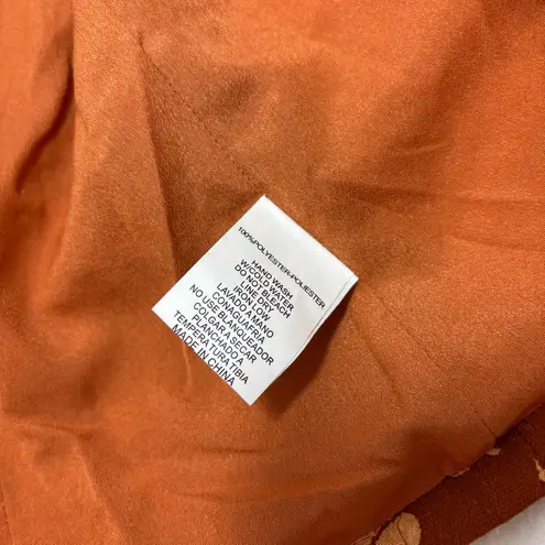 Elegant Floral Burnt Orange Blazer Size M New Size M