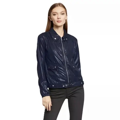 Proenza Schouler *NEW~** NAVY BLUE Long Sleeve Bomber NYLON WINDBREAKER JACKET~XS