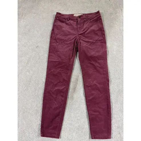 Soft Surroundings Pants Womens 8 Purple Brown Corduroy Tapered Stretch - Image 2
