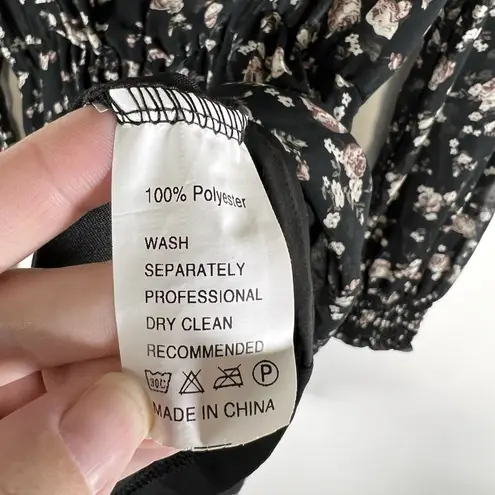 70/21 Dress Womens Size Small Chiffon Floral print Cut Out long sleeve NWT Boho