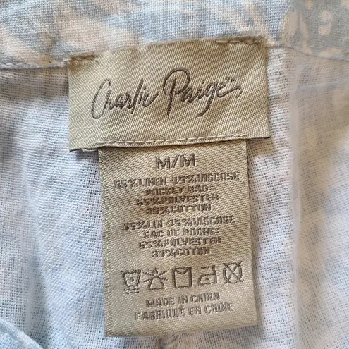 Charlie Paige Crop Pant Linen Blend Size Medium