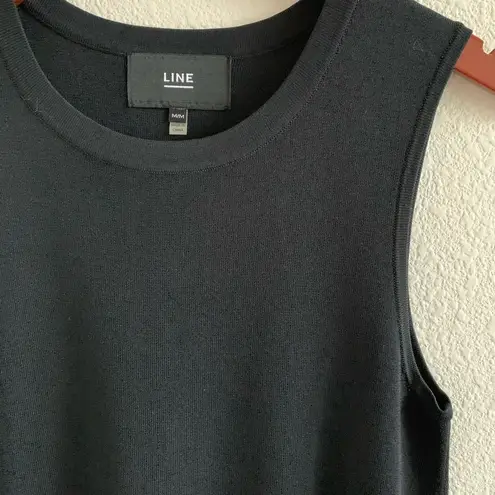 LINE The Label Black Grommet Dress Double Strap Little Black Dress Classic Med