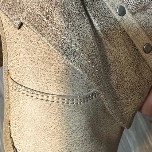 Jellypop Tan Ankle Boots with Chain Detail