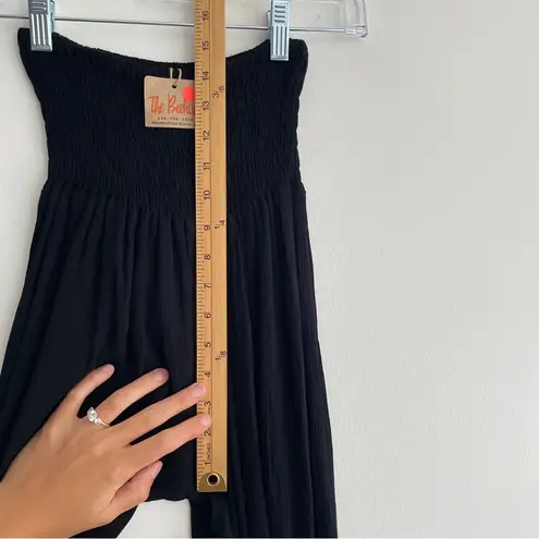 Cleobella New gauzy wide leg pants slit smocked elastic waist pull on boho XS