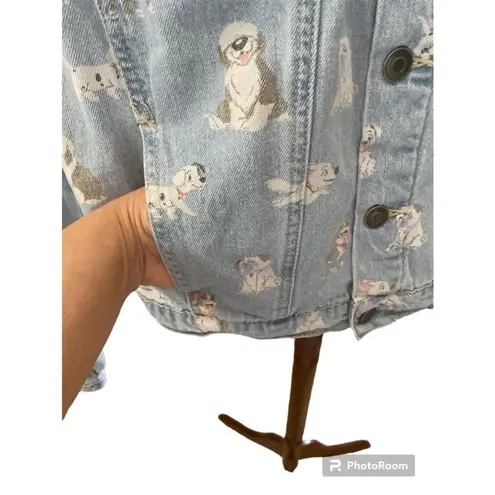  denim jacket with all the Disney dogs on it size XS