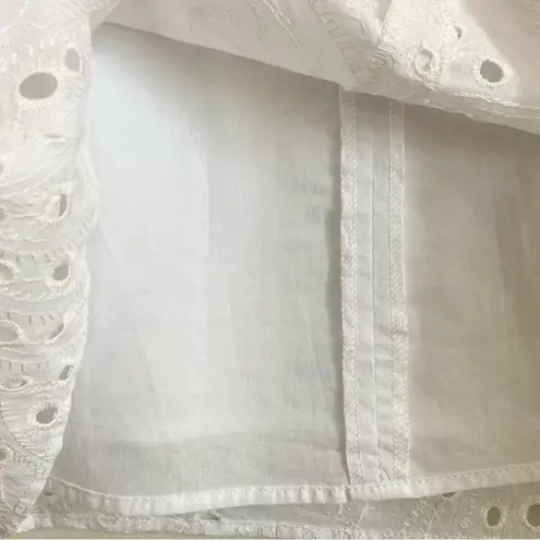Preston & York Joanne Eyelet Above the Knee Dress A-Line White Sz 8 NWT