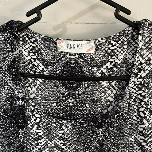 Pink Rose Pink‎ Rose dress womens small/medium snake skin