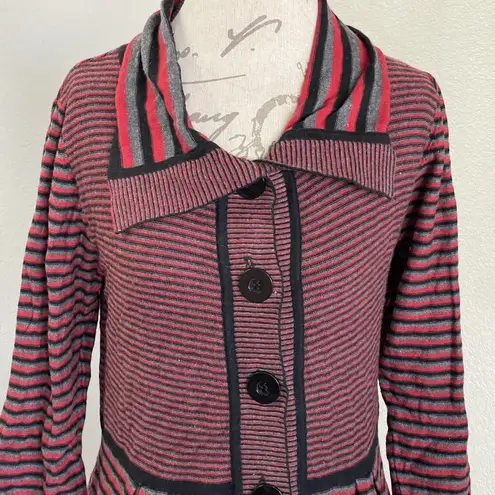 SPANNER Womens Sweater Dress XS Striped Preppy Grunge Gothic Retro Whimsical