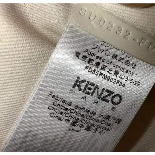 New Kenzo Embroidered Floral Cartoon Print Large Clutch Pouch