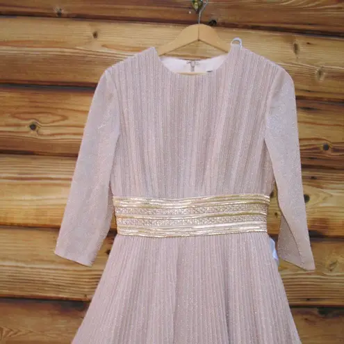 Mac Duggal 30700 Womens Shimmering Pleated A Line Gown Dress Pockets