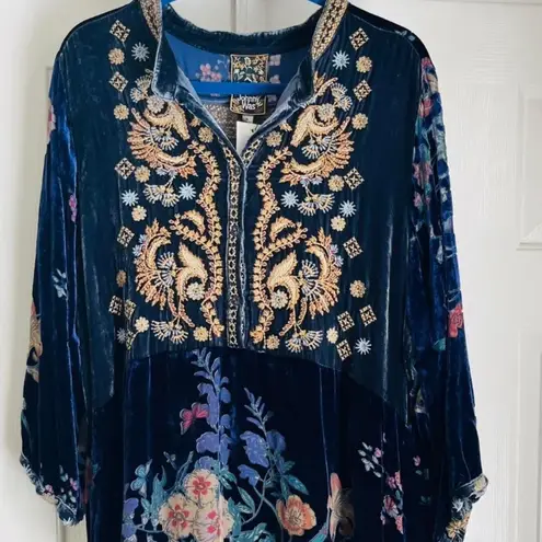 Johnny Was Bouquet Velvet Burnout Gweneth Dress NWT