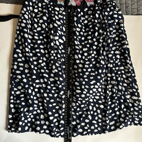 KIRUNDO Women's 2024 Summer Mini Dress Boho Floral Embroidered Women’s Sz Small