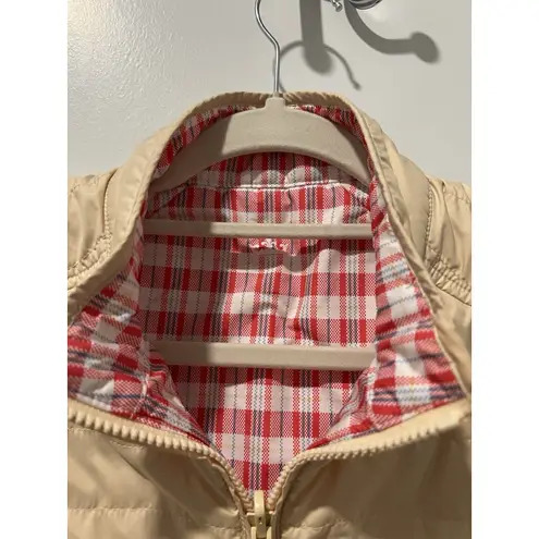 Peter Millar Warmth Women's Reversible Vest Size Small Yellow/Plaid Golf Outdoor