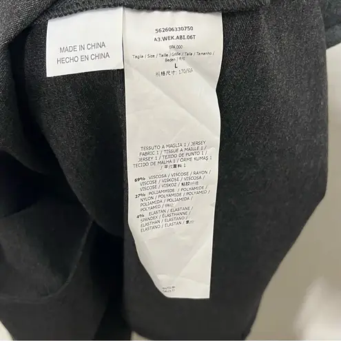 Max Mara Weekend Fit & Flare Jersey Dress L Charcoal Gray Minimalist Workwear