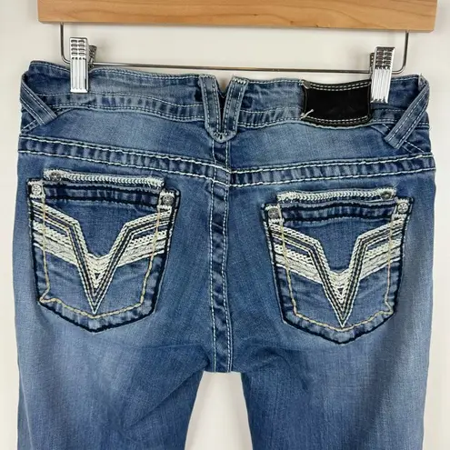 Vigoss  Womens The Dublin Boot Cut Denim Jeans Sz 28 | Cowgirl Retro Y2K Western