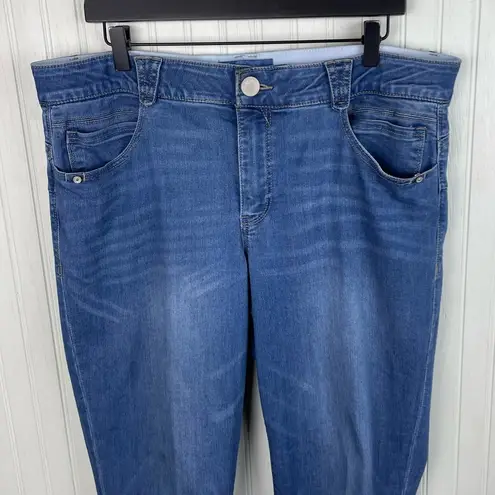 Democracy Ab Solution Skinny Jeans Women's Size 16 Medium Wash Denim Slimming