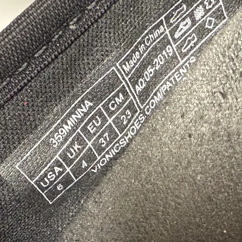 Vionic Minna Black Ballet Flats Bow Size 6 Flats Cap Toe Women's Shoes