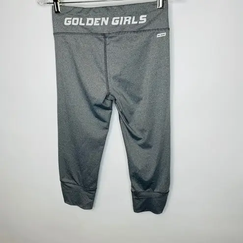 Gray Striped Cropped Leggings Graphic Golden Girls Sz Small