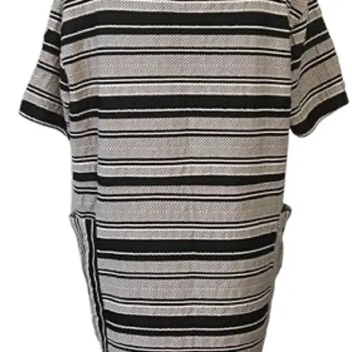 ZARA  Trafaluc Collection Black And White Striped Dress Size L