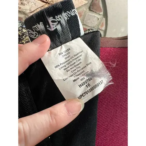 dress fit and flare metallic rainbow 1990s purple green silver glam