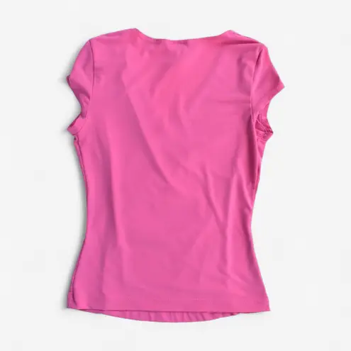 OUTLOOK Y2K Vintage Pink Short Sleeve Top Size M