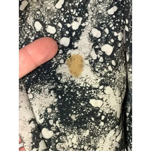 Eleven Paris -3. Women's Abstract Print Long Sleeve Sweatshirt Black Size Small