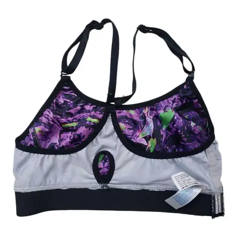 Haby Strappy Crop Sports Bra Womens Small Geometric Activewear Made in Colombia