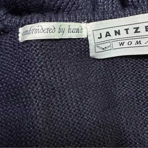 Jantzen Vintage Hand Embroidered Grannycore Floral Sweater Cottagecore Size 2X