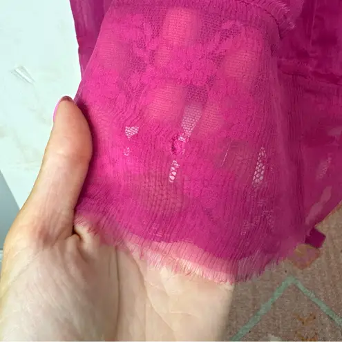 Philosophy di Alberta Ferretti Womens Dress Sz 6 Cotton Silk Tie Fuchsia Pink