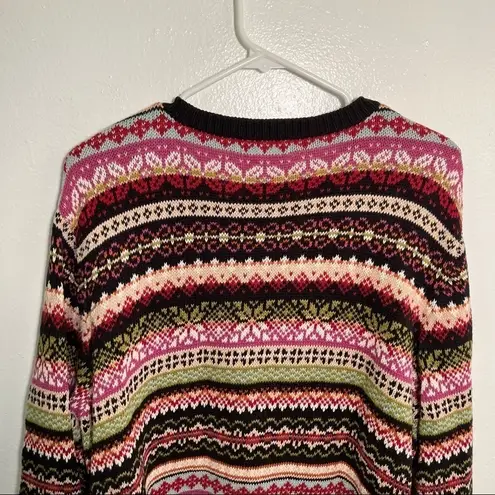 Tiara International Vintage Cardigan Sweater Fair Isle