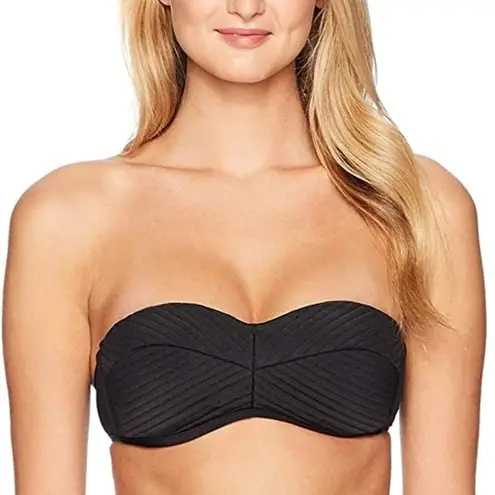 Seafolly NWT Quilted Bustier in Black