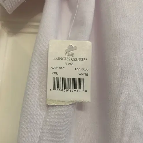 Princess Cruises Ocean Beach Themed White Short Sleeve XXL Shirt. 2185