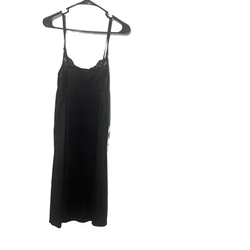 Vassarette Vintage 90s Women's Size 36 Small Black Lace Slip Dress