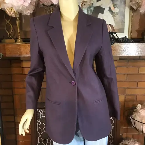 Sag Harbor VINTAGE PURPLE WOOL BLAZER (4P)