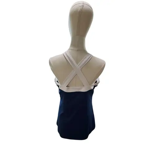 Original Penguin Penguin Women's Color Block Halter Tennis Top - Astra Night Size:M NEW