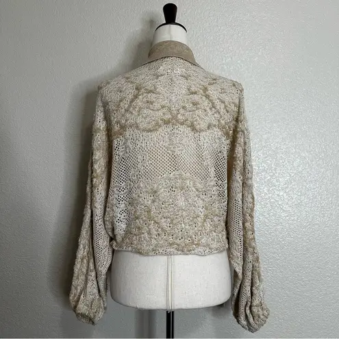 By Anthropologie Beige Lace Front