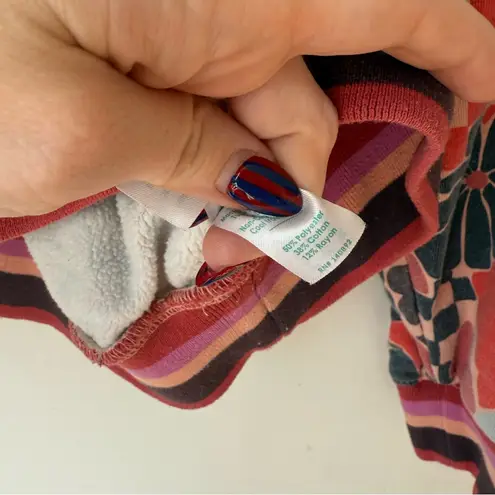 Marine layer Amelia Colorful Floral Fleece Sweatshirt S