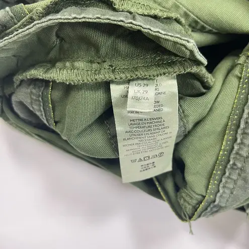 Anthropologie NWOT  Pilcro Wanderer Patchwork Overalls Size 29 Green Cotton Blend - Image 15