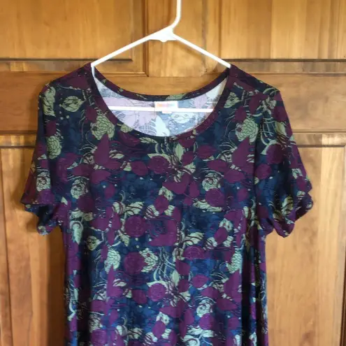 LuLaRoe  floral  purple blue green Carly!