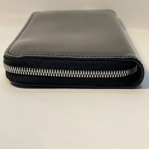 Cartier Black Patent Leather Happy Birthday Zip Around Wallet - Preowned