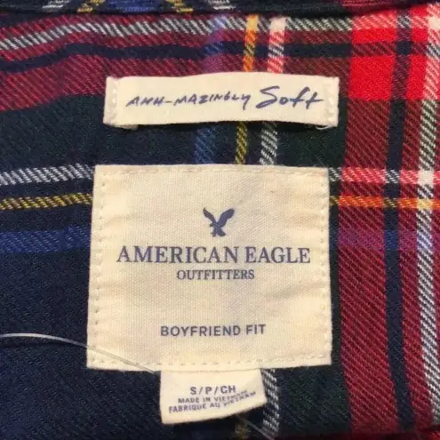 American Eagle  Boyfriend Ann-Mazingly SOFT Flannel Shirt- NWOT