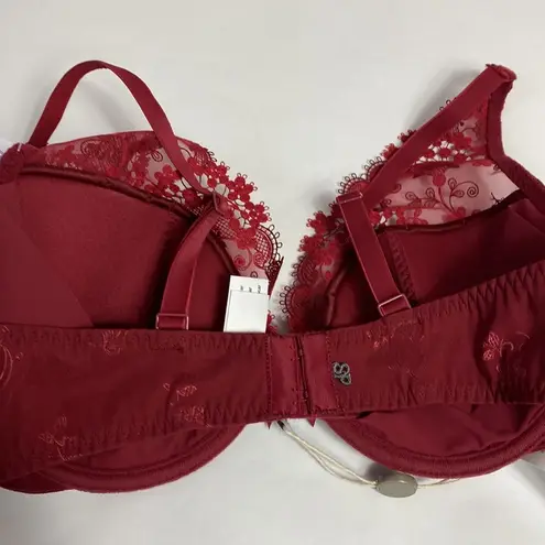 Simone Perele wine red Wish Plunging Push