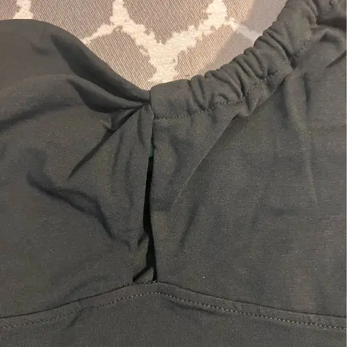 Wild Fable  NWT Black One Shoulder Crop Top summer boho festival beach cropped