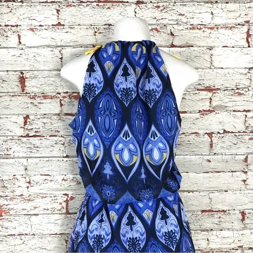 Desigual Edith Dress Small Sleeveless NEW Blue Yellow Floral Summer Festival 38