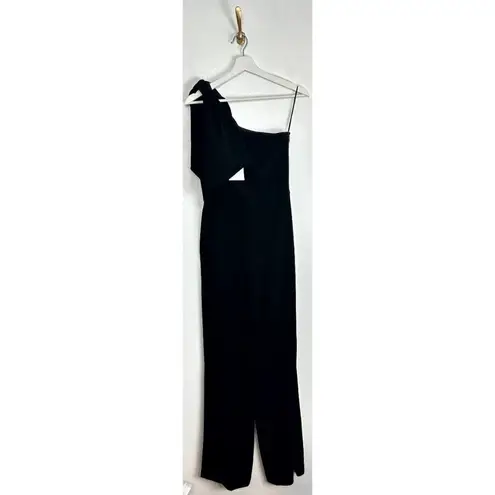 Dress the Population Tiffany One-Shoulder Jumpsuit in Black Size Small NWT