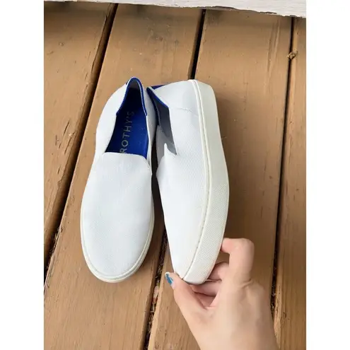 Rothy's  White Knit Slip On Sneakers 6.5